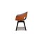 Ginger Brown Leather Chair from Poltrona 10