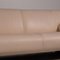 Machalke Cream Leather Sofa, Image 3