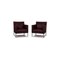 Jason Dark Red Leather Armchair from Walter Knoll / Wilhelm Knoll, Set of 2 1