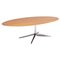 Oval Oak Dining Table or Desk by Florence Knoll for Knoll, Image 1