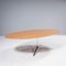 Oval Oak Dining Table or Desk by Florence Knoll for Knoll, Image 3