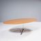 Ovaler Eichenholz Esstisch oder Schreibtisch von Florence Knoll für Knoll 3