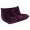 Togo Purple 2 Seater Sofa by Michel Ducaroy for Ligne Roset 1