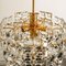 Gold-Plated Brass Crystal Glass Chandeliers from Kinkeldey, 1970s, Set of 2 17