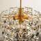 Gold-Plated Brass Crystal Glass Chandeliers from Kinkeldey, 1970s, Set of 2, Image 17