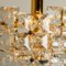 Gold-Plated Brass Crystal Glass Chandeliers from Kinkeldey, 1970s, Set of 2, Image 18