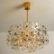 Gold-Plated Brass Crystal Glass Chandeliers from Kinkeldey, 1970s, Set of 2 19