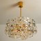 Gold-Plated Brass Crystal Glass Chandeliers from Kinkeldey, 1970s, Set of 2, Image 19