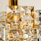 Gold-Plated Brass Crystal Glass Chandeliers from Kinkeldey, 1970s, Set of 2, Image 6