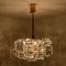 Gold-Plated Brass Crystal Glass Chandeliers from Kinkeldey, 1970s, Set of 2, Image 3