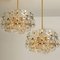 Gold-Plated Brass Crystal Glass Chandeliers from Kinkeldey, 1970s, Set of 2 2