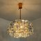 Gold-Plated Brass Crystal Glass Chandeliers from Kinkeldey, 1970s, Set of 2, Image 10
