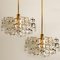 Gold-Plated Brass Crystal Glass Chandeliers from Kinkeldey, 1970s, Set of 2 9