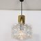 Bubble Glass Pendant Lamps by Helena Tynell for Limburg, 1960s, Set of 2 5