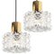 Bubble Glass Pendant Lamps by Helena Tynell for Limburg, 1960s, Set of 2, Image 7