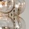 Bubble Glass Pendant Lamps by Helena Tynell for Limburg, 1960s, Set of 2, Image 3