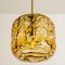 Lampe à Suspension en Verre de Murano Ambré de style Gio Ponti, 1970s 15