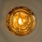 Amber Murano Glass Pendant Light in the style of Gio Ponti, 1970s, Image 2