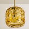 Amber Murano Glass Pendant Light in the style of Gio Ponti, 1970s, Image 13