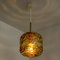 Amber Murano Glass Pendant Light in the style of Gio Ponti, 1970s, Image 18