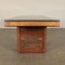 Table en Placage de Noyer et Broussin et Verre Opalin, Italie, 1940s 7