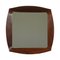 Glass and Mahogany Mirror, Italy, 1960s 1