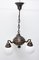 Lámpara de araña de latón con tres brazos, siglo XIX, Imagen 7