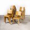 1980’s Set of Beech Stacking Dining Chairs – Set of Sixteen by Jasper Morrison 9