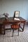 Antique Oak Writing Desk with Chair, Set of 2 7