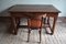 Antique Oak Writing Desk with Chair, Set of 2 1