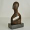 Abstract Wood Carved Bust Sculpture, Image 2