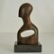 Abstract Wood Carved Bust Sculpture 3