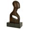 Abstract Wood Carved Bust Sculpture, Image 1