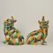 Chinese 20th Century Glazed Ceramic Sculptures, Set of 2, Image 3