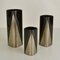 Vases Studioline en Porcelaine Noire par Dresler pour Rosenthal, Set de 3 7