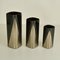 Vases Studioline en Porcelaine Noire par Dresler pour Rosenthal, Set de 3 2