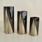Vases Studioline en Porcelaine Noire par Dresler pour Rosenthal, Set de 3 6