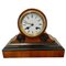 Antique Victorian Walnut Desk Clock 1