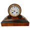 Horloge de Bureau Victorienne Antique en Noyer 1