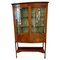 Antique Edwardian Inlaid Mahogany Bow Fronted Display Cabinet 1