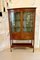 Antique Edwardian Inlaid Mahogany Bow Fronted Display Cabinet, Image 2