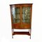 Antique Edwardian Inlaid Mahogany Bow Fronted Display Cabinet, Image 3