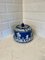 Large Antique Blue & White Wedgwood Jasperware Cheese Dish 7