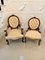 Antique Victorian Walnut Framed Ladies and Gentlemens Chairs, Set of 2, Image 19