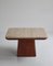 Side Table in Travertine and Natural Leather from De Sede, Switzerland, 1970s 12