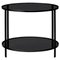Small Black Glass Side Table, Image 1