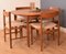 Teak Round Table and Chairs by Ib Kofod Larsen, Set of 5, Image 4
