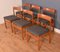 Table de Salle à Manger à Rallonge et 6 Chaises en Teck, Danemark, 1960s, Set de 7 9