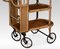 Rattan Cane and Oak Drinks Cart 4