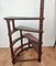 Mid-Century Italian Carved Walnut Wood Spiral 4-Step Library Ladder, Image 5